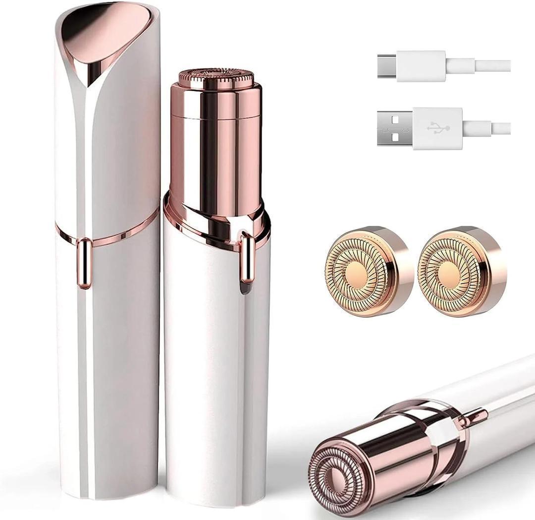 USB Rechargeable Flawless Facial Hair Remover – Painless Electric Hair Remover for Women, All Skin Types