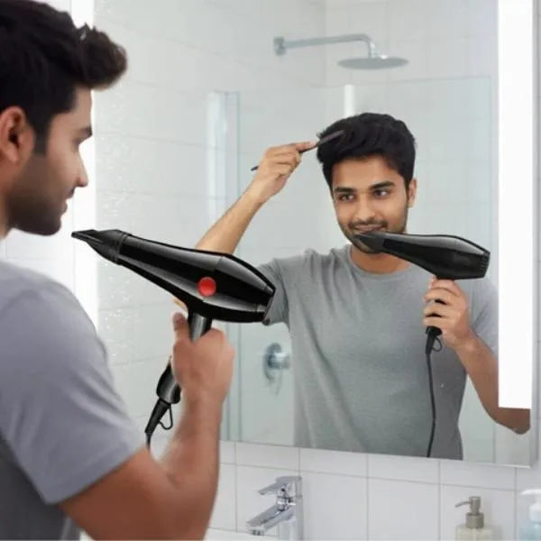 Temperature Control Hair Dryer – Imported Professional Hair Dryer with Hot & Cold Settings for Salon & Home Use