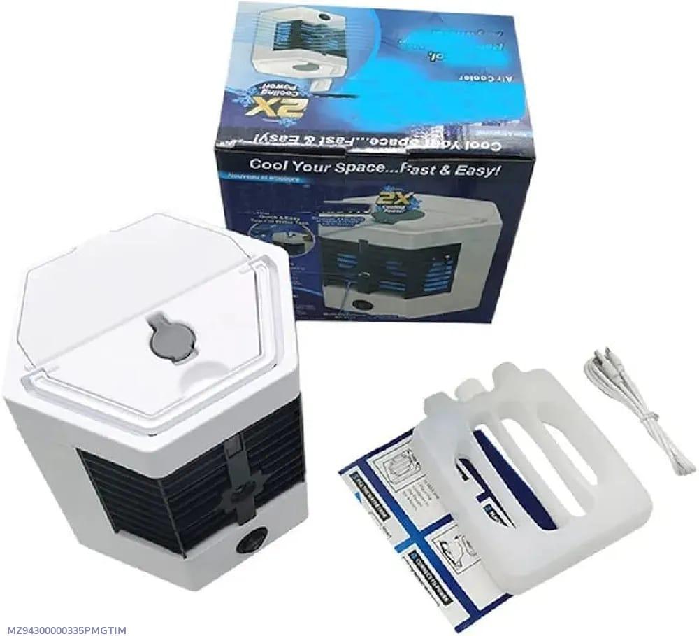 Mini Air Cooler Portable – Fast Cooling USB Fan, Personal Desktop Air Cooler (White) for Home, Office & Travel