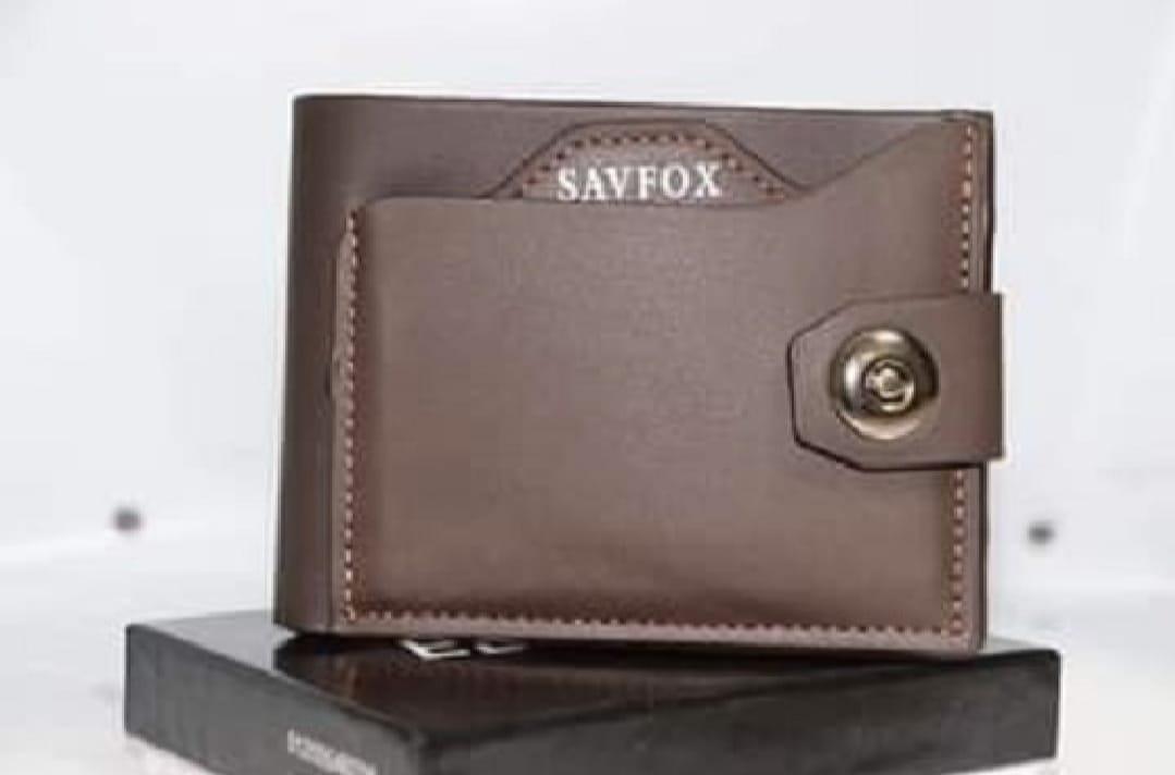 Men PU Leather Slim Wallet Brown Black Beige Bi Fold – Stylish Compact Card Holder Wallet for Men