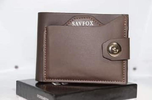 Men PU Leather Slim Wallet Brown Black Beige Bi Fold – Stylish Compact Card Holder Wallet for Men