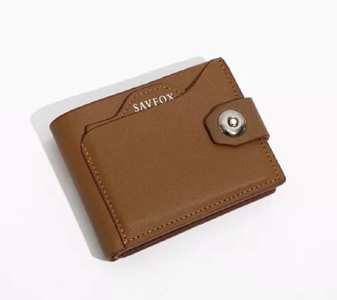 Men PU Leather Slim Wallet Brown Black Beige Bi Fold – Stylish Compact Card Holder Wallet for Men