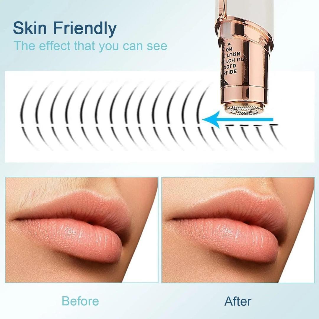 USB Rechargeable Flawless Facial Hair Remover – Painless Electric Hair Remover for Women, All Skin Types