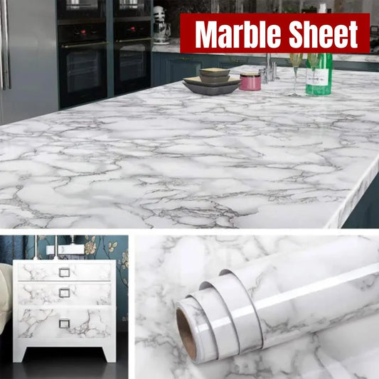 Affordable Marble Sticker Sheet for Kitchen & Home – Waterproof Self Adhesive PVC Cover Roll