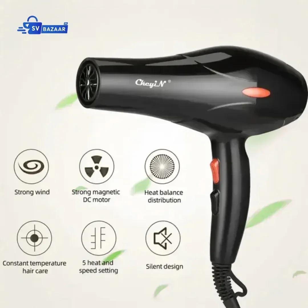 Temperature Control Hair Dryer – Imported Professional Hair Dryer with Hot & Cold Settings for Salon & Home Use