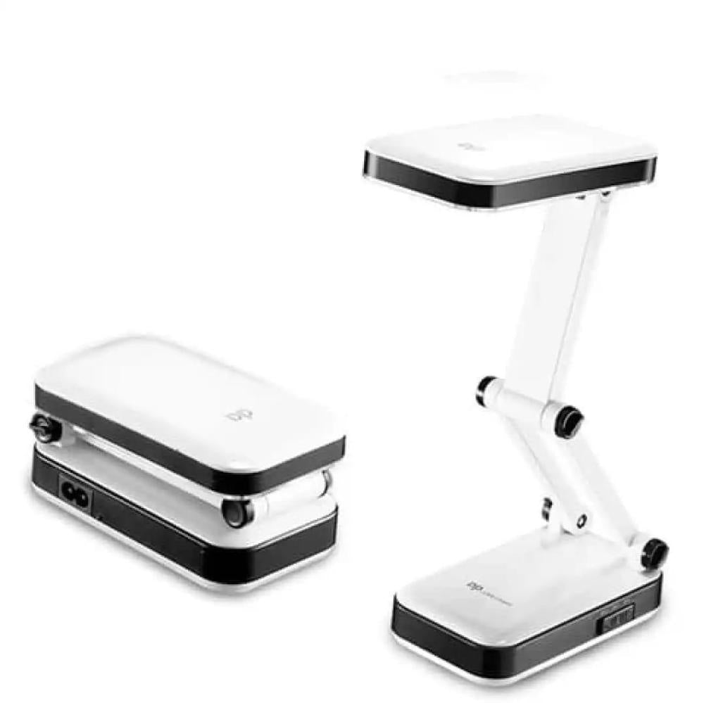 Rechargeable LED Table Lamp – 2.4W White Desk Lamp with 800mAh Battery, Portable Study Light for Home & Office